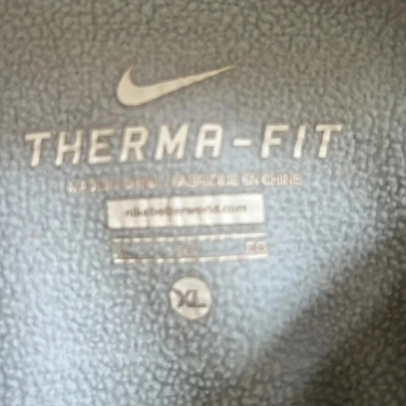 Nike Therma-Fit Blue and Grey hooded sweatshirt Women’s size XL - Picture 4 of 7